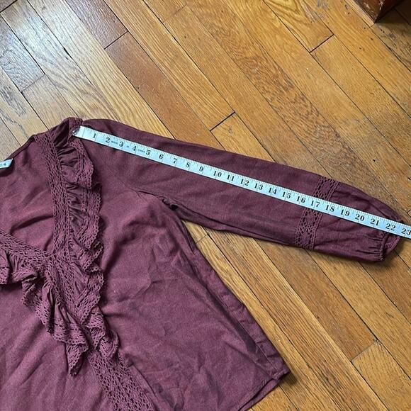 Zara Romantic Rusty Mauve Blouse - Picture 7 of 9